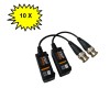 Pachet 10 x set videobalun, prindere rapida, AHD-CVI-TVI-CVBS 8MP- 4K
