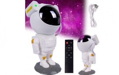 Lampa de veghe astronaut cu proiector si telecomanda, MalPlay 111872 foto