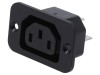 Conector Alimentare AC SCHURTER 10A 250V Standard IEC 60320 C13 Montare Panou Soclu Mama