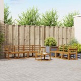 vidaXL Set de canapele de exterior 8 pcs natural Lemn Solid de Acacia 3366102