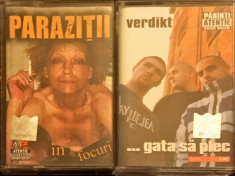 Set 2 casete hip hop RO - Parazitii &amp;amp; Verdikt foto