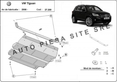Scut metalic motor VW Tiguan fabricat incepand cu 2007 APS-27,200 foto