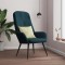 vidaXL Scaun de relaxare, albastru, catifea 341204