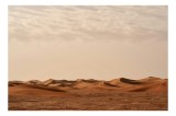Tablou Canvas, "Valuri de nisip sub cer &icirc;nnourat", Nisip, Deșert, Dune, Cer, Norii, Orizont, Arid, Linie, Teren, Vaste., 39 x 26 cm, CMCLASS