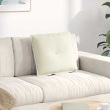 vidaXL Perna pentru spate Crem 50 x 45 cm Țesătură din corduroy 42014641