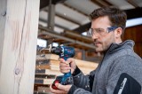 Bosch GSR 18V-90C Masina de gaurit si insurubat 18V, 64Nm + 2xacumulatori GBA 5Ah + incarcator GAL 18V-40 + L-Boxx