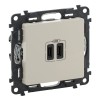 Priza USB tip C dubla 5V 15W Legrand Valena Life ivoar 753207
