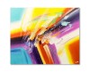 Tablou abstract pictat manual birou, hol, living, Calatorie spatiala, 60x50cm ulei pe panza, gata de expus pe perete