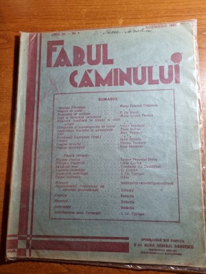 farul caminului noiembrie 1935-pardesiu cloche pentru fetita,retete culinare foto