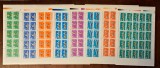TIMBRE ROMANIA LP 1208/1988 J.O.DE VARA SEUL -SET DE 8 COLI - MNH, Nestampilat