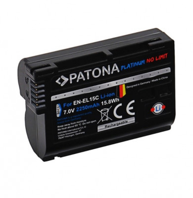 ​Acumulator Patona Platinum EN-EL15C 2250mAh compatibil Nikon-1344 foto