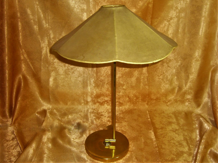 Veioza Art Deco Scandinav, Mid Century Modern, alama, bronz