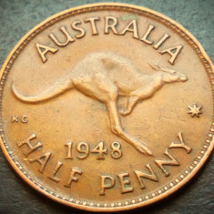 Moneda istorica HALF PENNY - AUSTRALIA, anul 1948 * cod 4303