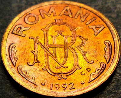 Moneda 1 LEU - ROMANIA, anul 1992 * cod 1116 i = UNC foto