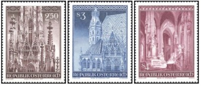Austria 1977 - Catedrala Sf. Ștefan, serie neuzata foto
