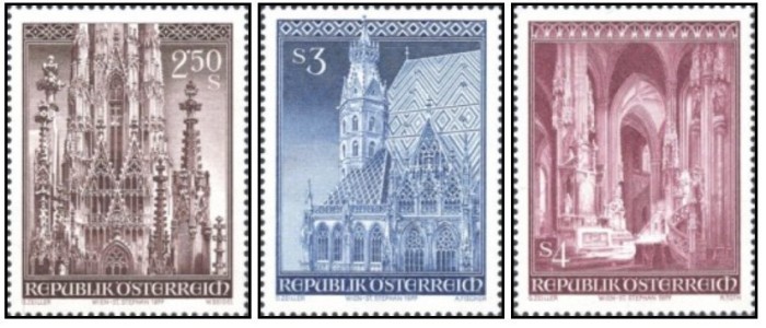 Austria 1977 - Catedrala Sf. Ștefan, serie neuzata