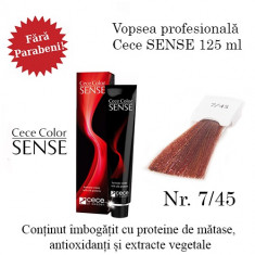 Cece Sense vopsea permanenta 125 ml FARA PARABENI nr.7/45. foto