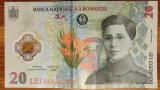Romania - bancnota de colectie mai rara - 20 lei 2021 - Ecaterina Teodoroiu - polimer, circulata - stare buna !