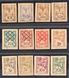 Ardealul de Nord 1945 Emisiunea Oradea II serie de 12 eseuri nedantelate expertizate Bodor