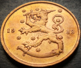 Moneda istorica 10 PENNIA - FINLANDA, anul 1938 *cod 4710
