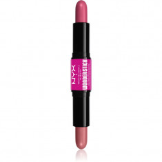 NYX Professional Makeup Wonder Stick Cream Blush baton pentru dublu contur culoare 01 Light Peach and Baby Pink 2x4 g