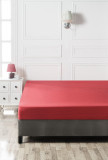 Cumpara ieftin Cearceaf de pat cu elastic, 160x200 cm, 100% bumbac ranforce, Patik, Red, rosu