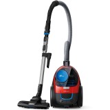 Aspirator fara sac PowerPro Compact FC9330/09, 650 W, 1.5 l, 24.3kWh/an, PowerCyclone 5, perii TriActive, filtru anti-alergic ECARF, clasa A, rosu