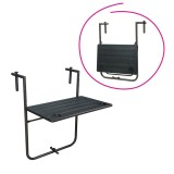 Cumpara ieftin Masuta de balcon pliabila, neagra, Uzor 60x61x83,5 cm