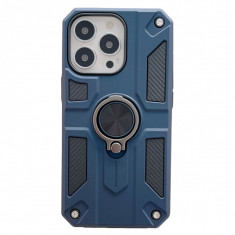 Husa protectie Flippy compatibila cu Apple iPhone 13 Pro Max Defender Model 5 cu suport prindere inel,Albastru