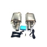 Cumpara ieftin Set toba sport evacuare auto cut off valve cu telecomanda 63 mm reglaj sunet inox stanga dreapta