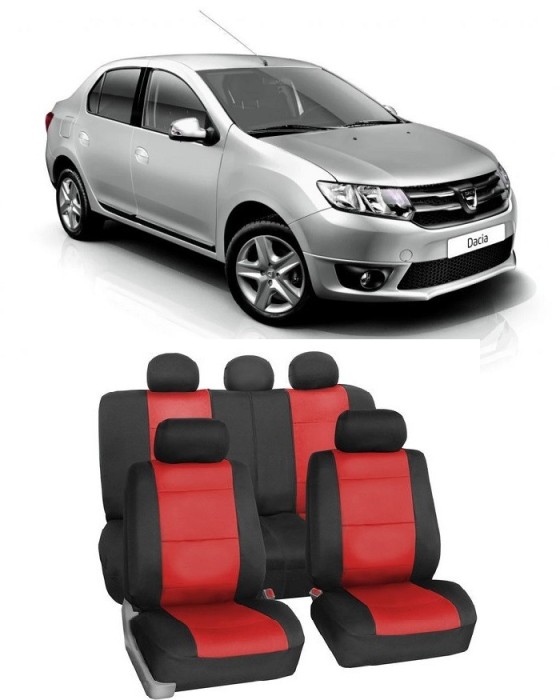 Set huse scaun DACIA Logan II cusatura speciala AIRBAG