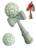 Cumpara ieftin Kendama Profesionala, Bila din lemn, Design artistic cu finisaj Crapatura + Sticker pentru Telefon, 106KD