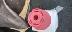 Vibrator si Stimulator cu Sutiune in forma de Trandafir, Silicon, Rezistent la Apa, 6.2cm foto