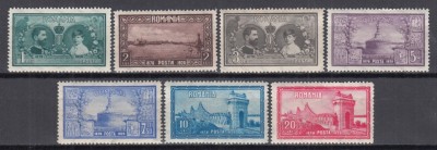ROMANIA 1928 LP 81- 10 ANI DE LA ALIPIREA DOBROGEI SERIE MNH foto