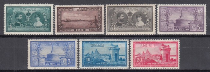 ROMANIA 1928 LP 81- 10 ANI DE LA ALIPIREA DOBROGEI SERIE MNH