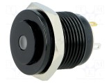 Comutator anti-vandalism ONPOW Poz: 2 SPST-NO 2A/36VDC IP65 verde