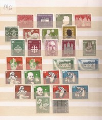 GERMANIA 1956 AN COMPLET TIMBRE NESTAMPILATE