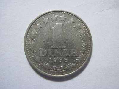 Iugoslavia (3) - 1 Dinar 1965 foto