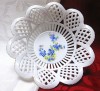 FARFURIE COS COSULET PORTELAN IMPLETIT DECOR FLORI DE NU MA UITA 15 CM