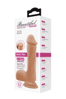 Dildo XXL Realistic cu scrot si ventuza, Beautiful Johnson, [ 24 m x 4,7 cm ] (DB) foto