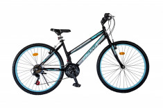Bicicleta MTB Dame Vision Venus Culoare Negru/Albastru Roata 26&amp;quot; OtelPB Cod:202606000310 foto