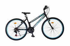 Bicicleta MTB Dame Vision Venus Culoare Negru/Albastru Roata 24&amp;quot; OtelPB Cod:202406000310 foto