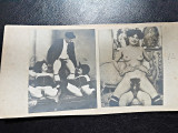 2 fotografii vechi, cu tema erotica, lipite pe carton
