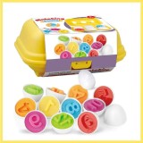 Cumpara ieftin Set 6 oua sortare si asociere a formelor si culorilor, 16x11.5x7 cm