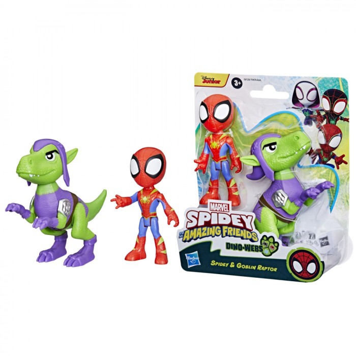 SPIDEY SI PRIETENII MARVEL DINO WEBS SPIDEY SI GOBLIN RAPTOR