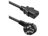 Cablu alimentare 3G1mm2 CEE 7/7 cu ştecăr &icirc;n unghi, 2m
