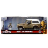 Masina si figurina Groot, Jada, Marvel 1973 Ford Bronco, 1:32