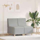 Unitate Sofa Modulară Fără Brațe 2 pcs Gri de nor