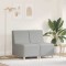 vidaXL Unitate Sofa Modulară Fără Brațe 2 pcs Gri de nor