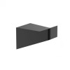 Cuier metalic negru mat Wellis Mamba, baie/hol, agatare usa/lipire, stil modern